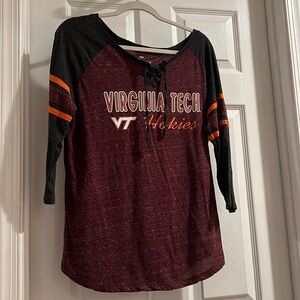Virginia Tech 3/4 sleeve cotton shirt